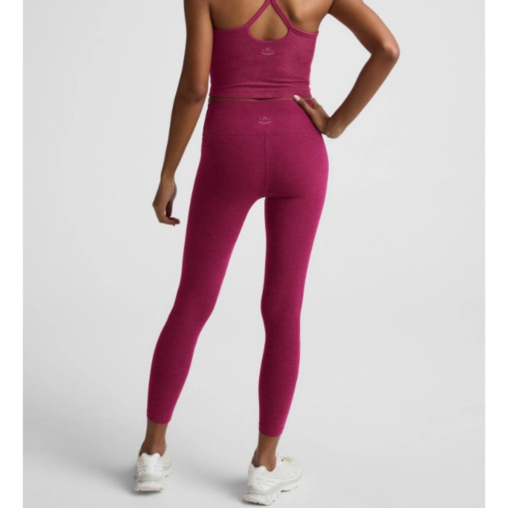 Beyond Yoga Spacedye Mid-Rise Legging in Sangria Heather Size XL - Picture 2 of 8